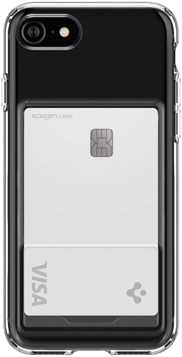 Spigen Crystal Slot iPhone SE (2022/2020)/8/7 Hoesje Transparant afbeelding 2