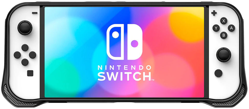 Spigen Rugged Armor Nintendo Switch OLED Hoesje Zwart afbeelding 12
