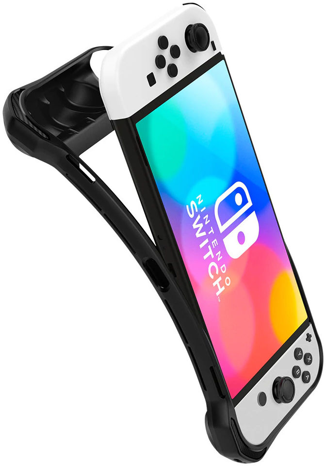 Spigen Rugged Armor Nintendo Switch OLED Hoesje Zwart afbeelding 3