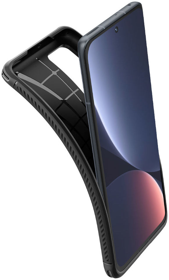 Spigen Rugged Armor Xiaomi 12 / 12X Hoesje Back Cover Zwart afbeelding 3