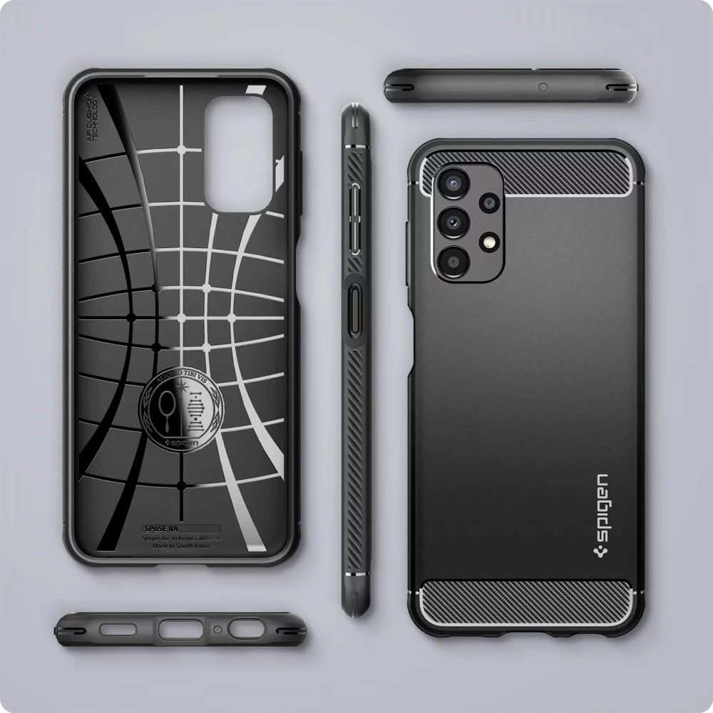Spigen Rugged Armor Samsung Galaxy A13 4G Hoesje Back Cover Zwart afbeelding 8