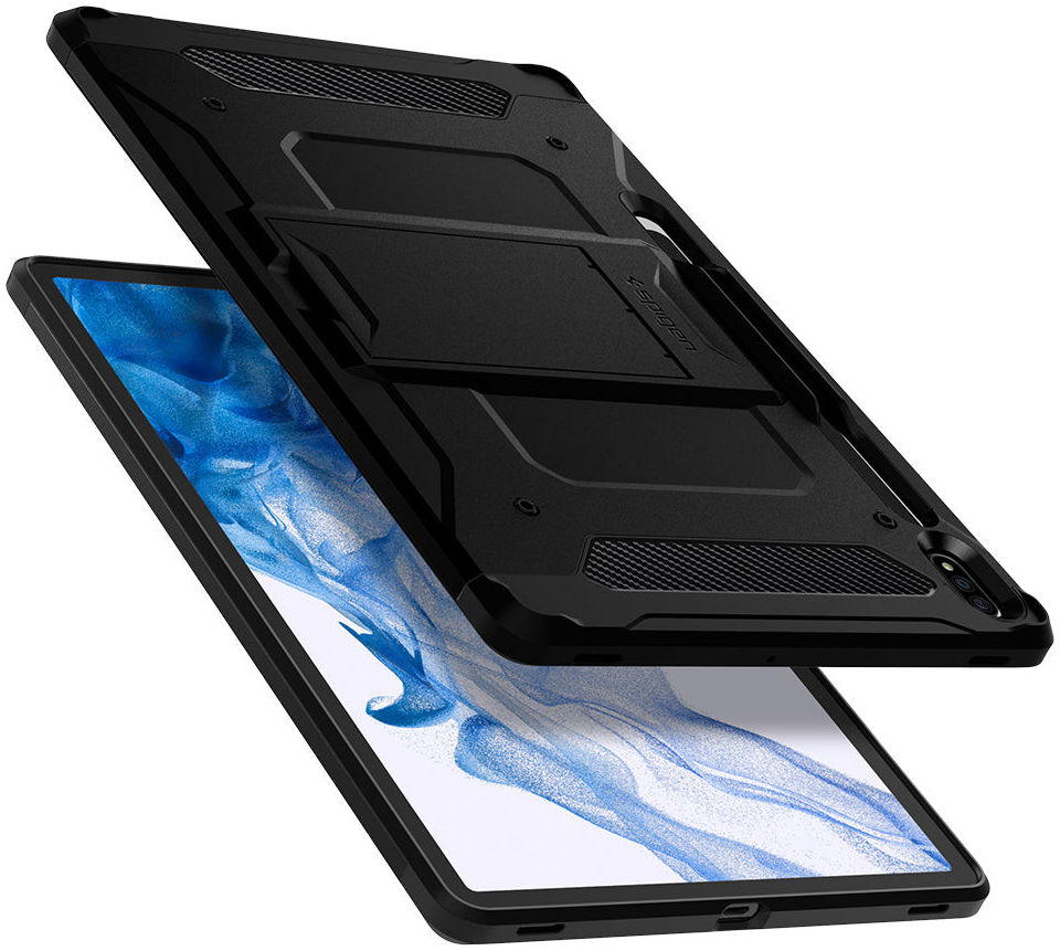 Spigen Tough Armor Pro Samsung Galaxy Tab S8+/S7+/S7 FE Hoes Gunmetal afbeelding 2