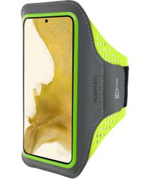 Mobiparts Comfort Fit Armband Samsung Galaxy S22 Sporthoesje Groen