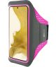 Mobiparts Comfort Fit Armband Samsung Galaxy S22 Sporthoesje Roze