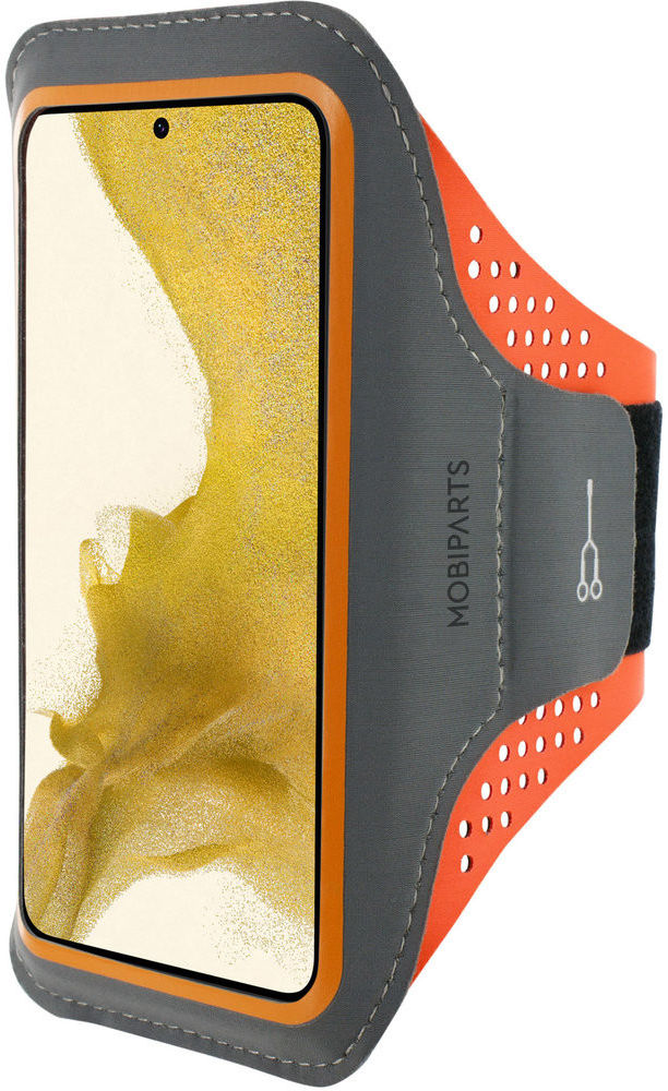 Mobiparts Comfort Fit Armband Samsung S22 Plus Sporthoesje Oranje afbeelding 1