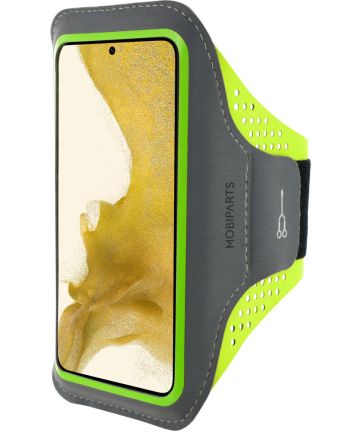 Mobiparts Comfort Fit Armband Samsung S22 Plus Sporthoesje Groen Sporthoesjes