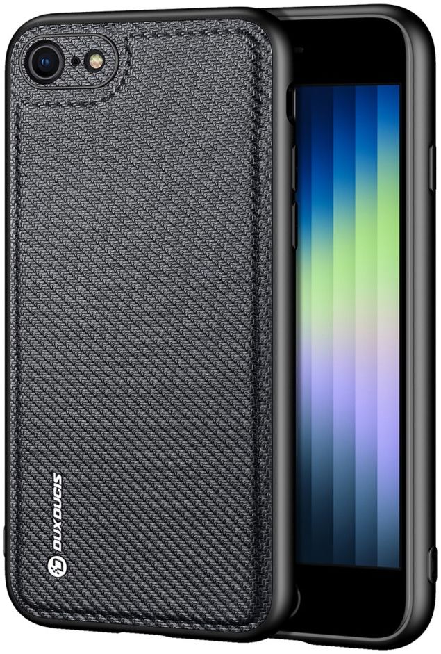 Dux Ducis Fino Series iPhone 7/8/SE 2020/2022 Hoesje Back Cover Zwart afbeelding 1