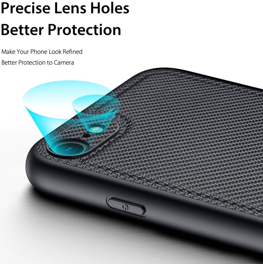 Dux Ducis Fino Series iPhone 7/8/SE 2020/2022 Hoesje Back Cover Zwart afbeelding 5