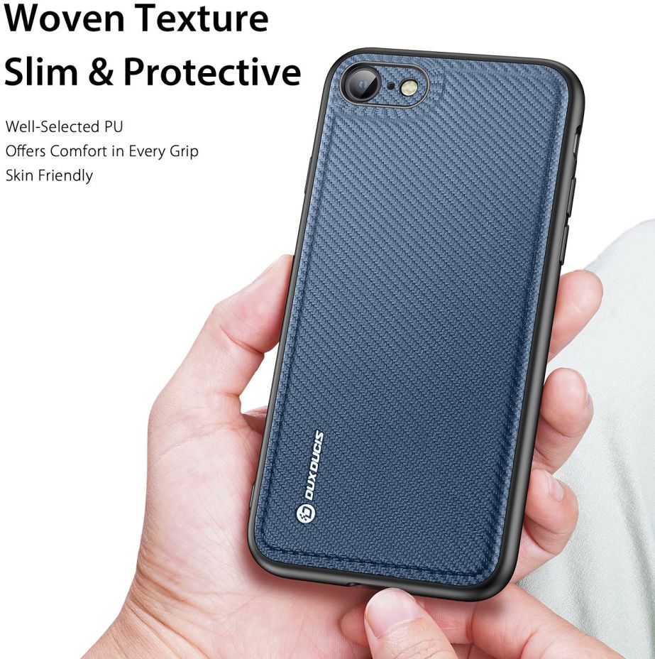 Dux Ducis Fino Series iPhone 7/8/SE 2020/2022 Hoesje Back Cover Blauw afbeelding 2