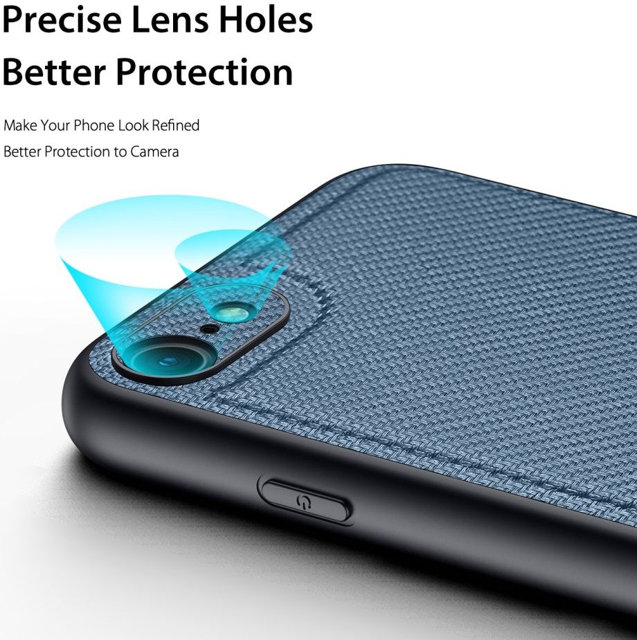 Dux Ducis Fino Series iPhone 7/8/SE 2020/2022 Hoesje Back Cover Blauw afbeelding 5