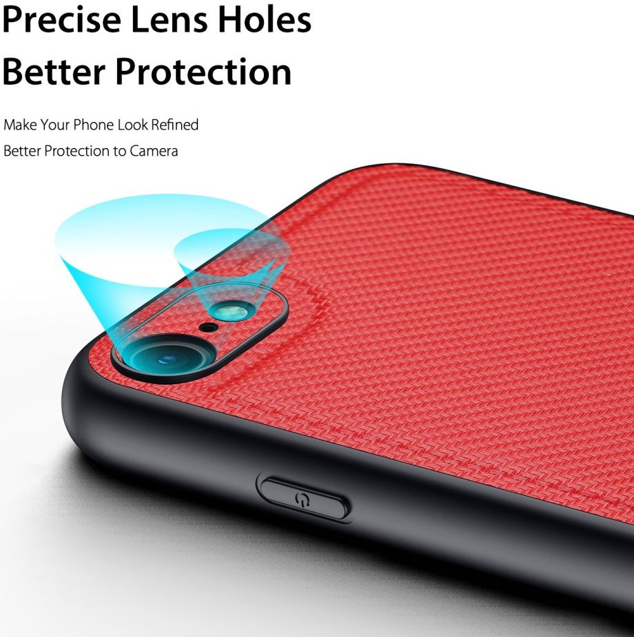Dux Ducis Fino Series iPhone 7/8/SE 2020/2022 Hoesje Back Cover Rood afbeelding 5