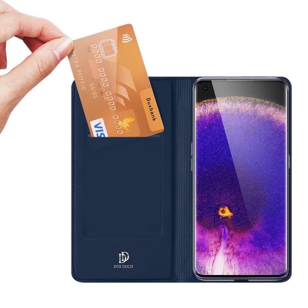 Dux Ducis Skin Pro Series Oppo Find X5 Hoesje Portemonnee Blauw afbeelding 4