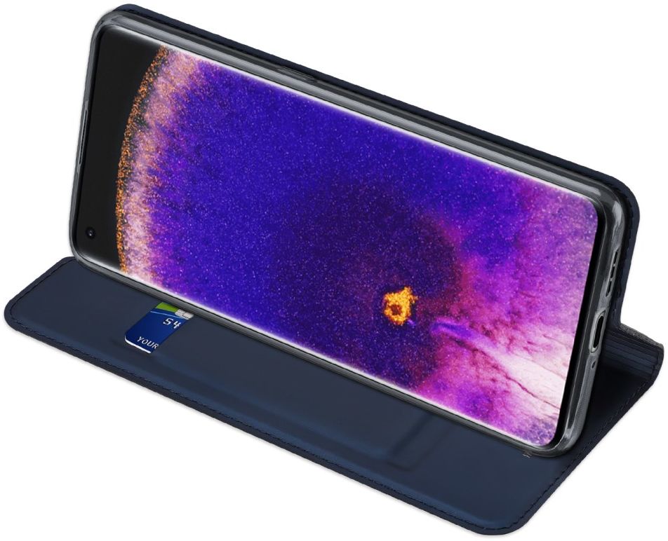 Dux Ducis Skin Pro Series Oppo Find X5 Hoesje Portemonnee Blauw afbeelding 5