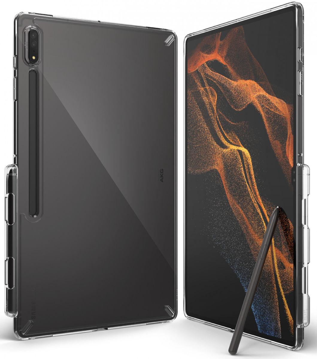 Ringke Fusion Samsung Galaxy Tab S8 Ultra Hoes Back Cover Transparant afbeelding 1