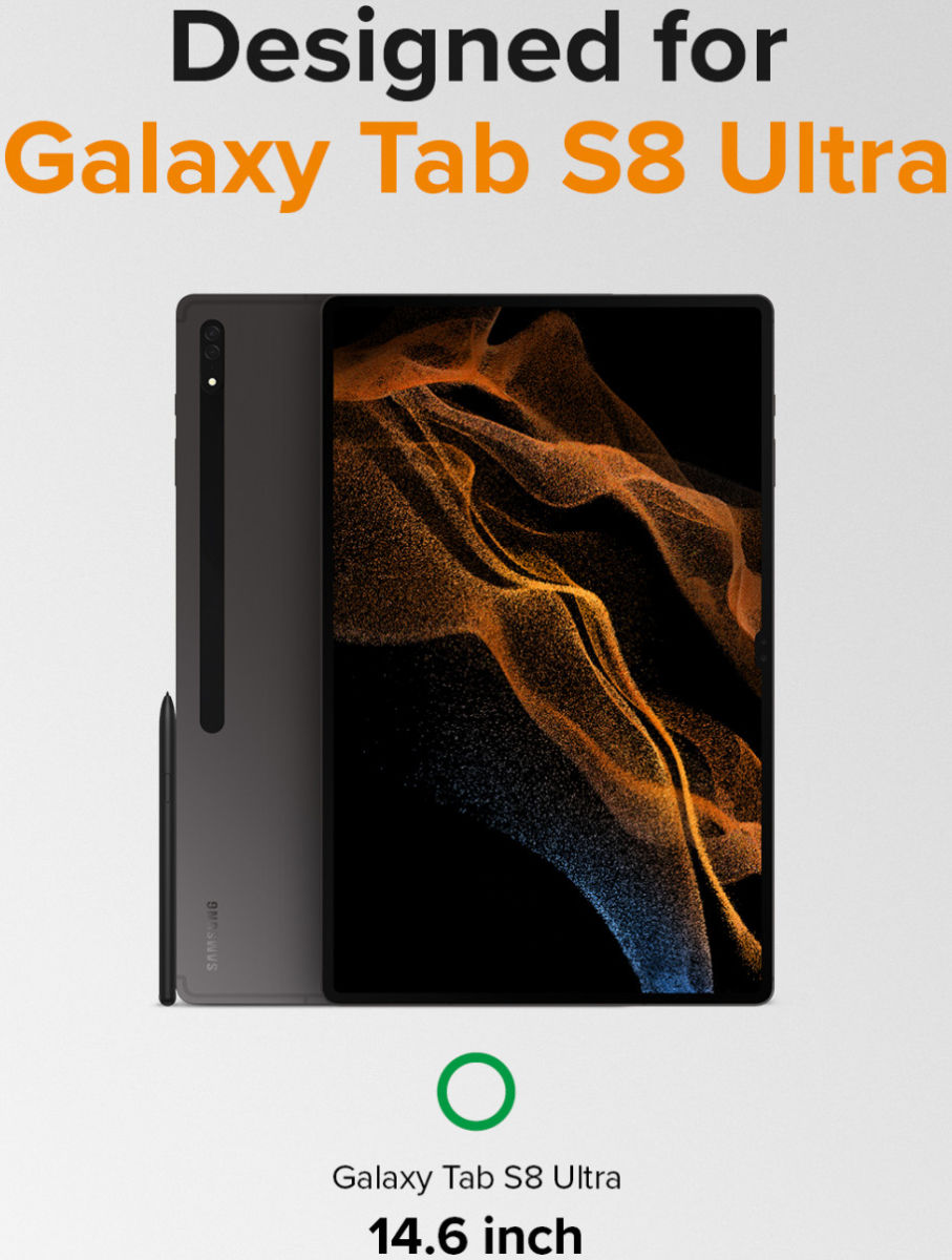 Ringke Fusion Samsung Galaxy Tab S8 Ultra Hoes Back Cover Transparant afbeelding 9