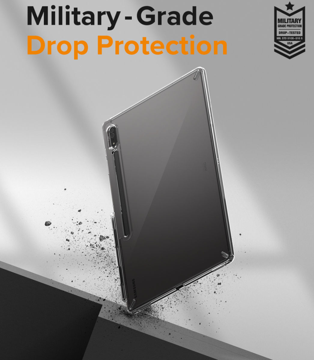 Ringke Fusion Samsung Galaxy Tab S8 Ultra Hoes Back Cover Transparant afbeelding 2
