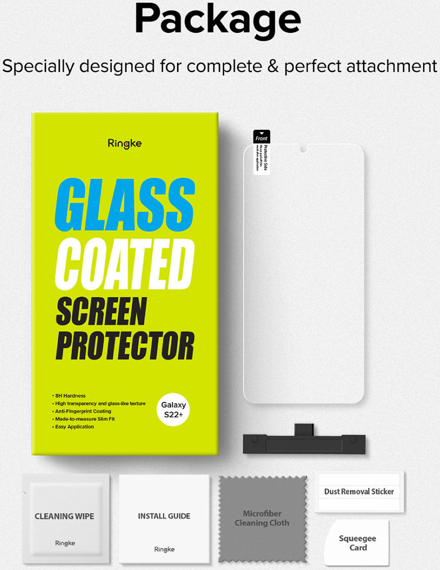 Ringke Glass Coated Samsung Galaxy S22 Plus Screen Protector afbeelding 15