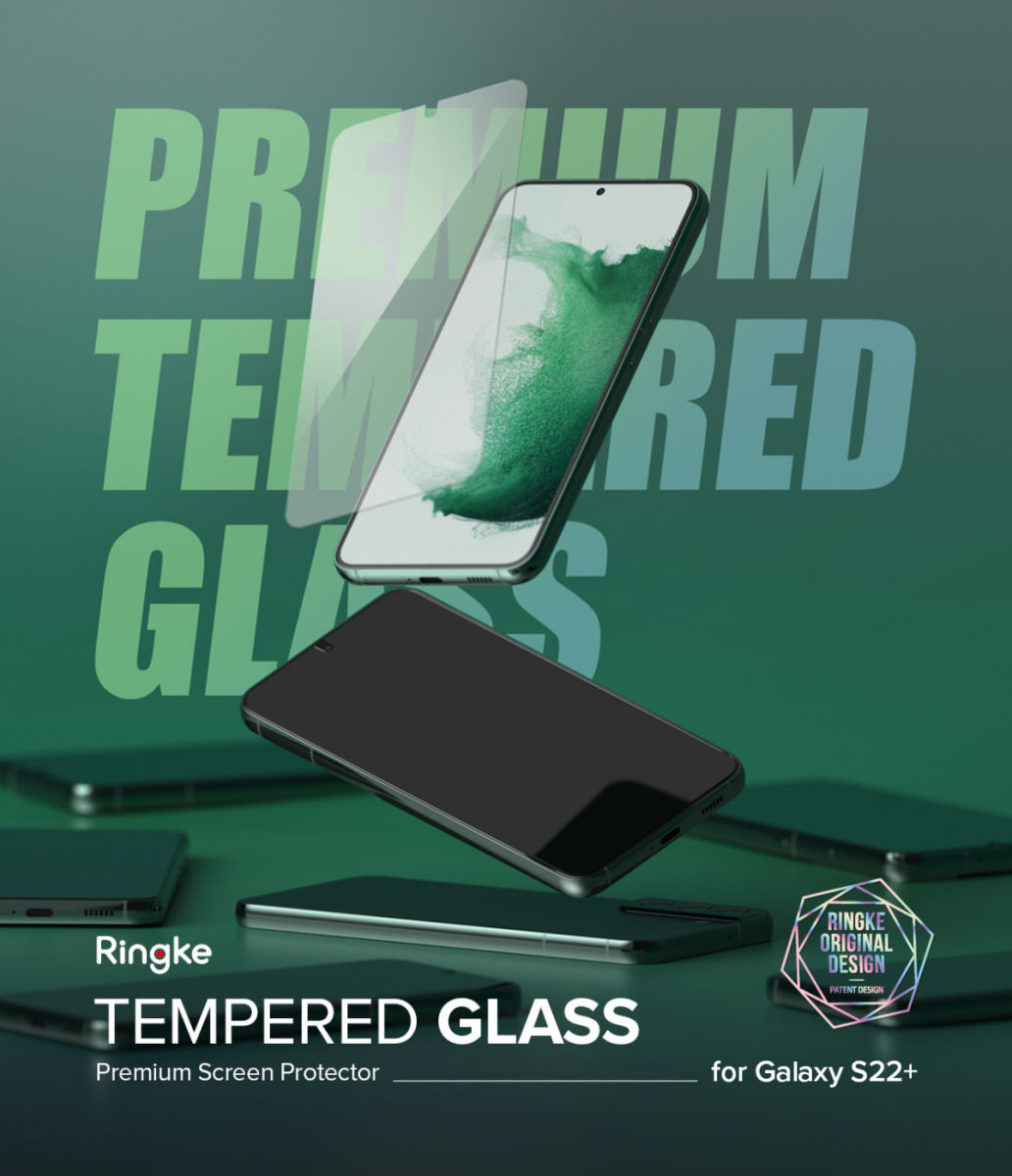 Ringke Samsung Galaxy S22 Plus Screen Protector Tempered Glass 2-Pack afbeelding 14