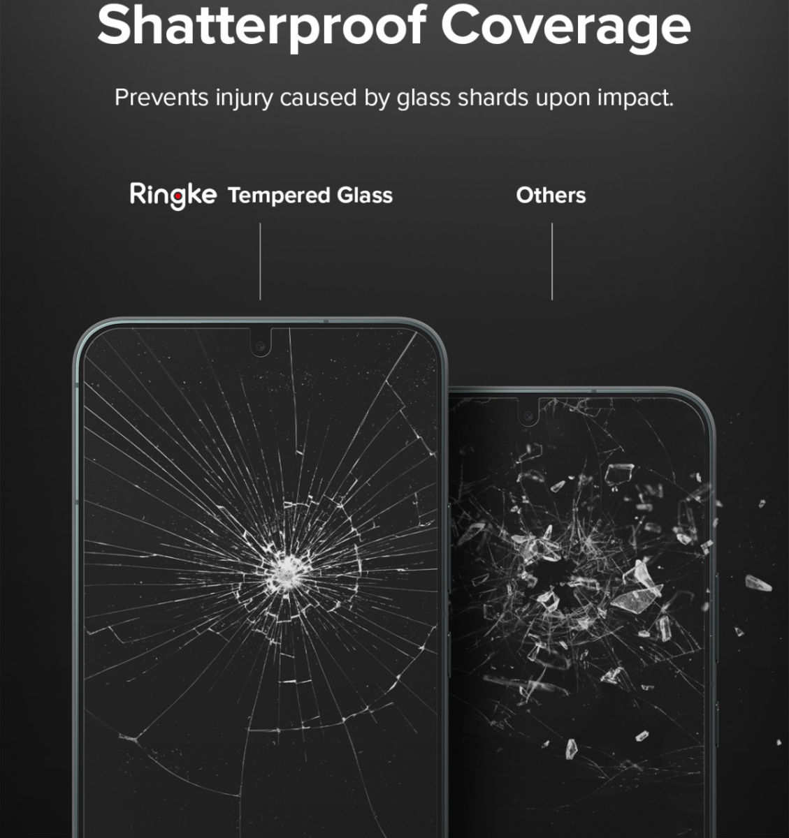Ringke Samsung Galaxy S22 Plus Screen Protector Tempered Glass 2-Pack afbeelding 6