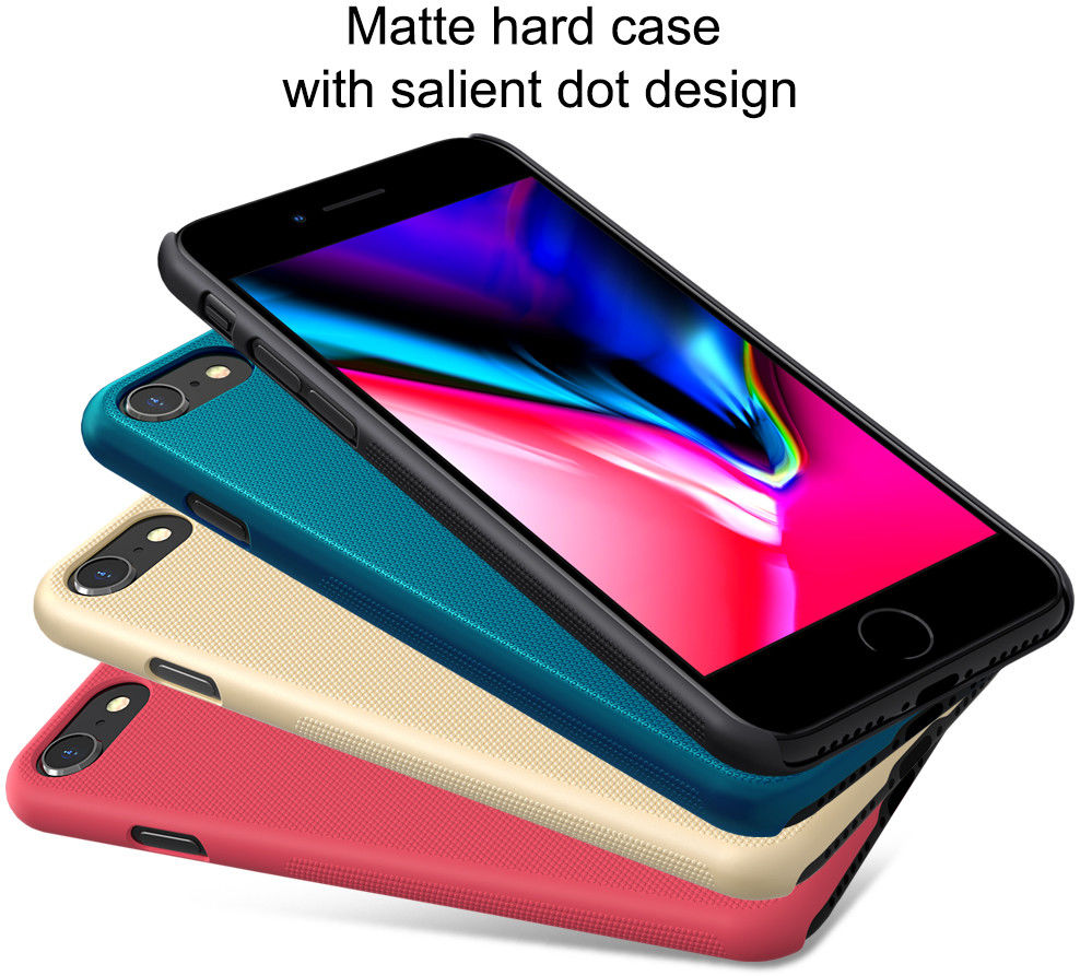 Nillkin Super Frosted Shield iPhone SE (2020/2022)/8/7 Hoesje Rood afbeelding 5