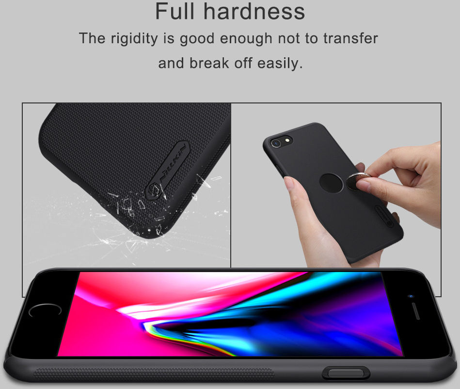 Nillkin Super Frosted Shield iPhone SE (2020/2022)/8/7 Hoesje Rood afbeelding 7
