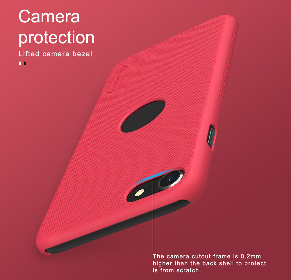 Nillkin Super Frosted Shield iPhone SE (2020/2022)/8/7 Hoesje Rood afbeelding 9