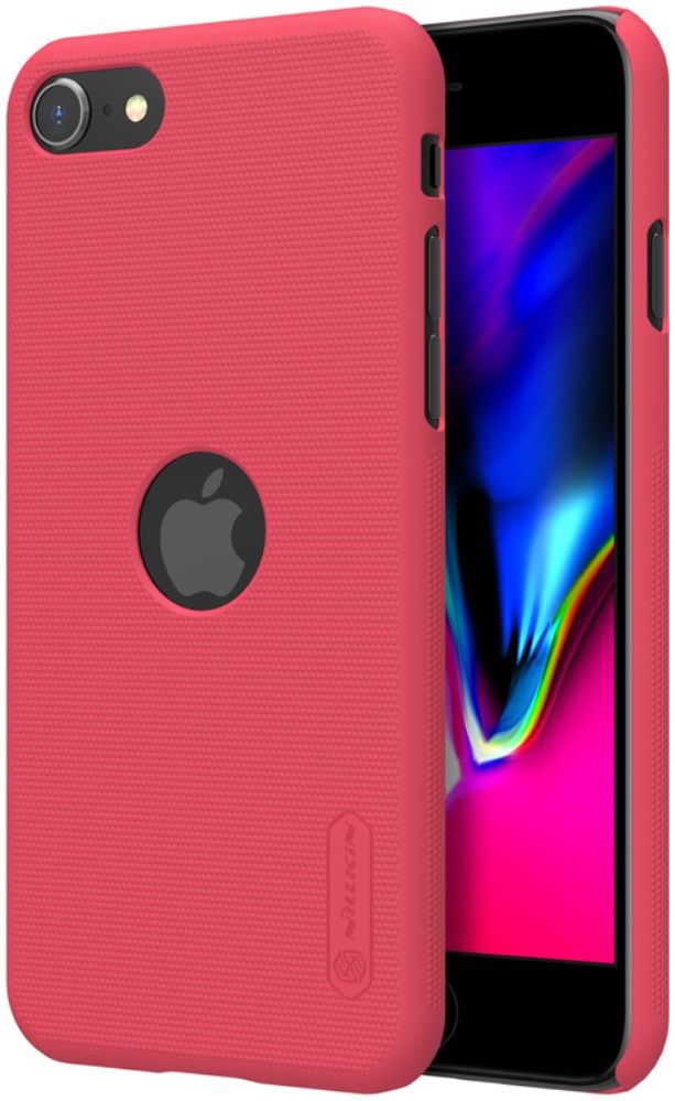 Nillkin Super Frosted Shield iPhone SE (2020/2022)/8/7 Hoesje Rood afbeelding 1