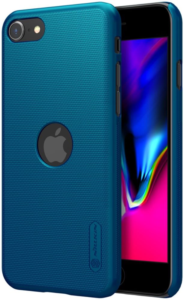Nillkin Super Frosted Shield iPhone SE (2020/2022)/8/7 Hoesje Blauw afbeelding 1