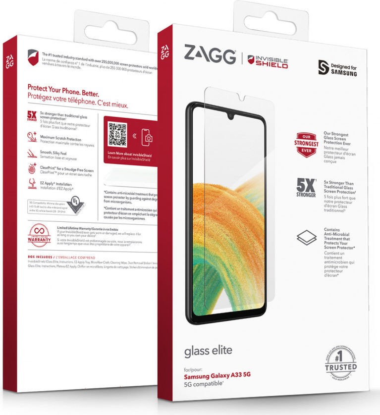 InvisbleShield Glass Elite Samsung A33 Screen Protector afbeelding 5