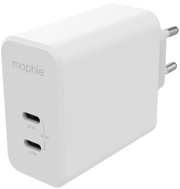 Mophie Speedport 67 USB-C GaN Snellader 67W PD Adapter Fast Charge Wit afbeelding 1