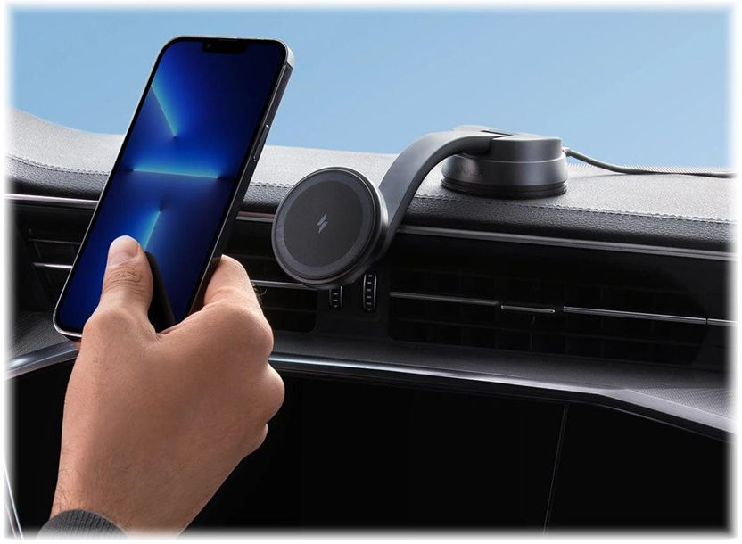 Anker 613 PowerWave MagGo (10W) Dashboard Houder met MagSafe Zwart afbeelding 2