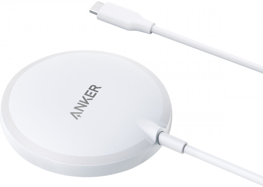 Anker PowerWave (7.5W) Magnetische MagSafe Oplader met 1.5M Kabel Wit afbeelding 2