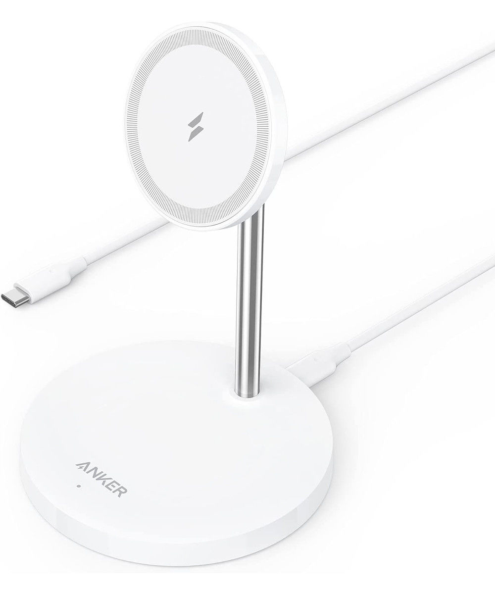 Anker PowerWave MagSafe Draadloze Telefoon Houder voor Bureau Wit afbeelding 1