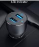 Anker PowerDrive III Alloy Dubbele USB Autolader 36W Fast Charge Zwart