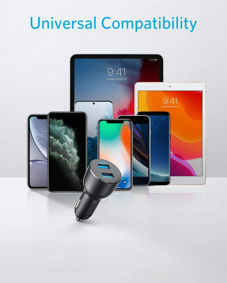 Anker PowerDrive III Alloy (36W) 2-Poorts USB-A Autolader Zwart afbeelding 7