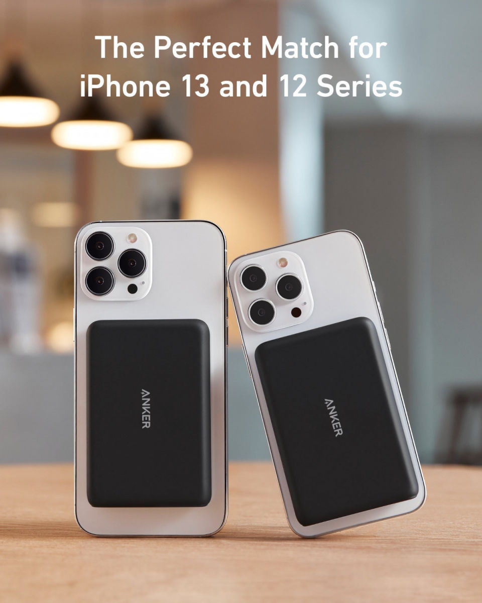 Anker 622 PowerWave MagGo MagSafe Powerbank met Stand 5.000 mAh Wit afbeelding 7
