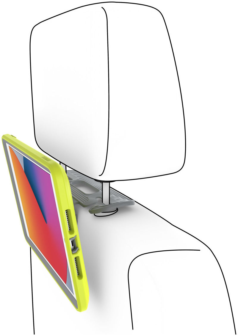 OtterBox EasyGrab Apple iPad 10.2 Hoes met Hoofdsteunbevestiging Groen afbeelding 2