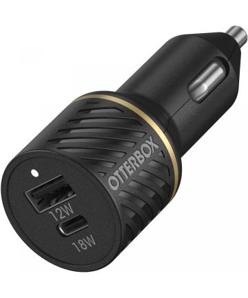 OtterBox 30W Fast Charge USB/USB-C Autolader Power Delivery Zwart Opladers