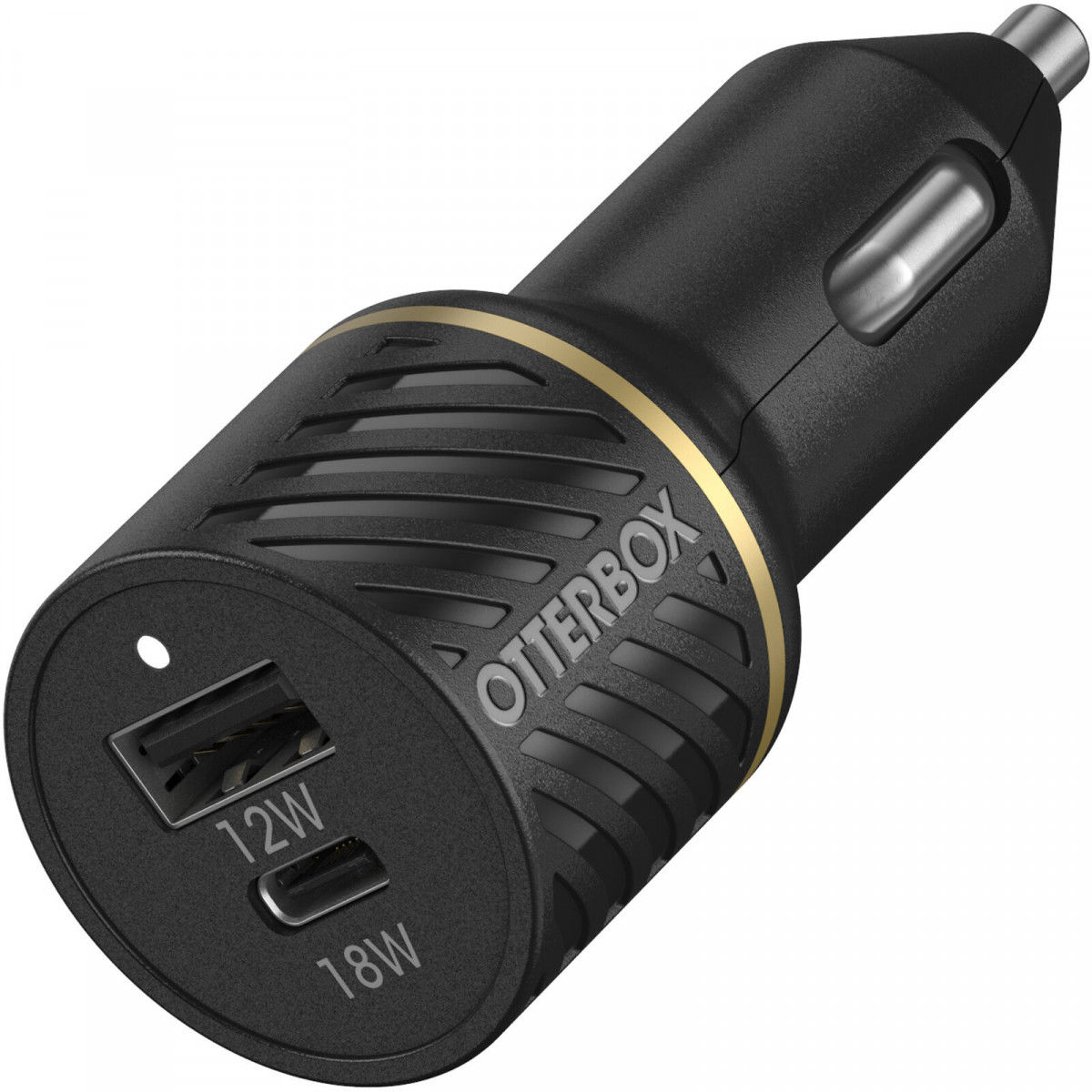 OtterBox 30W Fast Charge USB/USB-C Autolader Power Delivery Zwart afbeelding 1