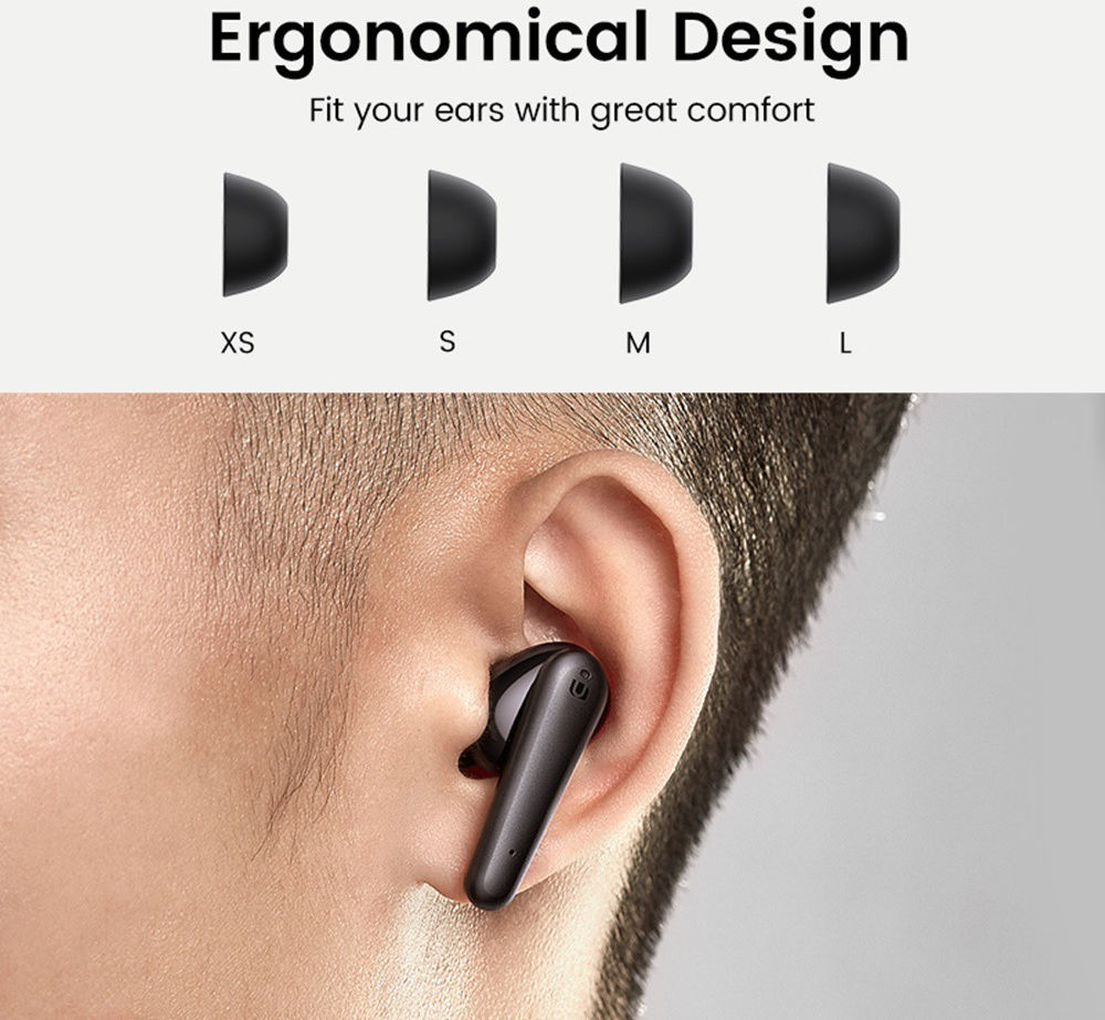 UGREEN HiTune T1 True Wireless Earbuds Draadloze Headset Zwart afbeelding 10