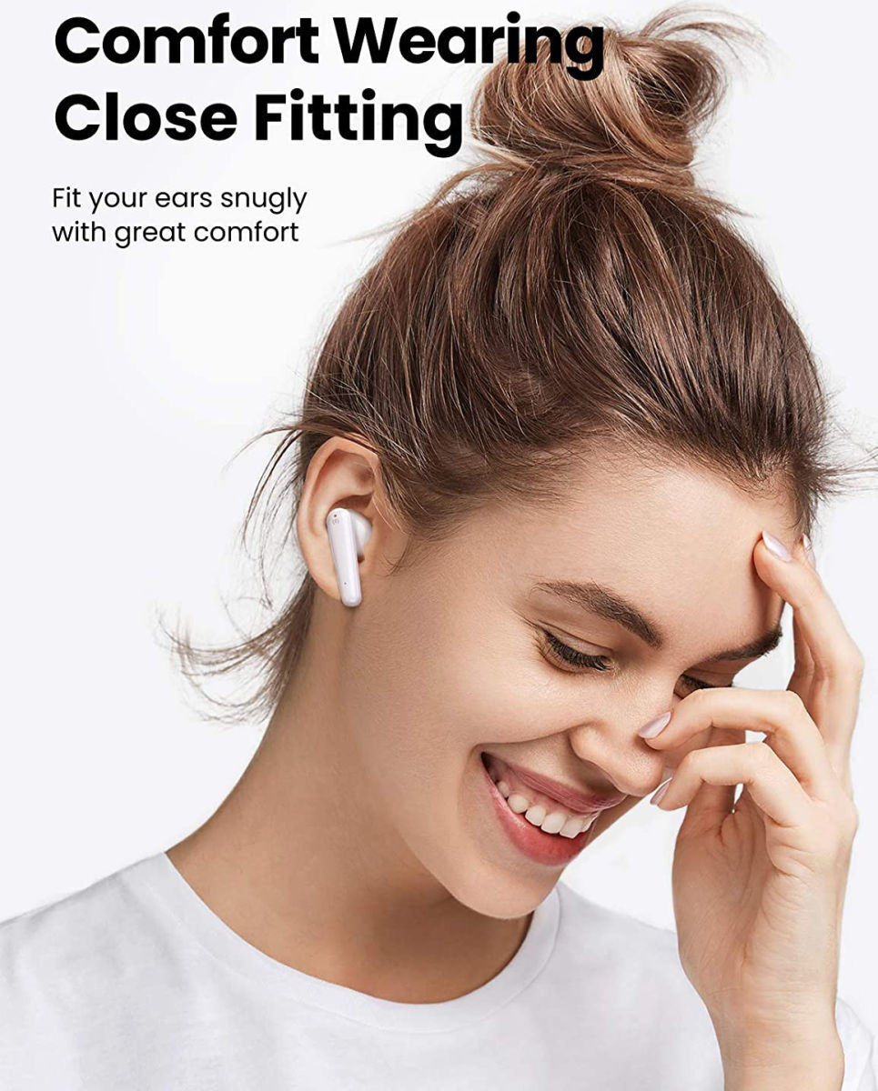 UGREEN HiTune T1 True Wireless Earbuds Draadloze Headset Wit afbeelding 8