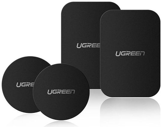 UGREEN Metalen Plaatjes voor Magnetische Houders 4-Pack Zwart afbeelding 1
