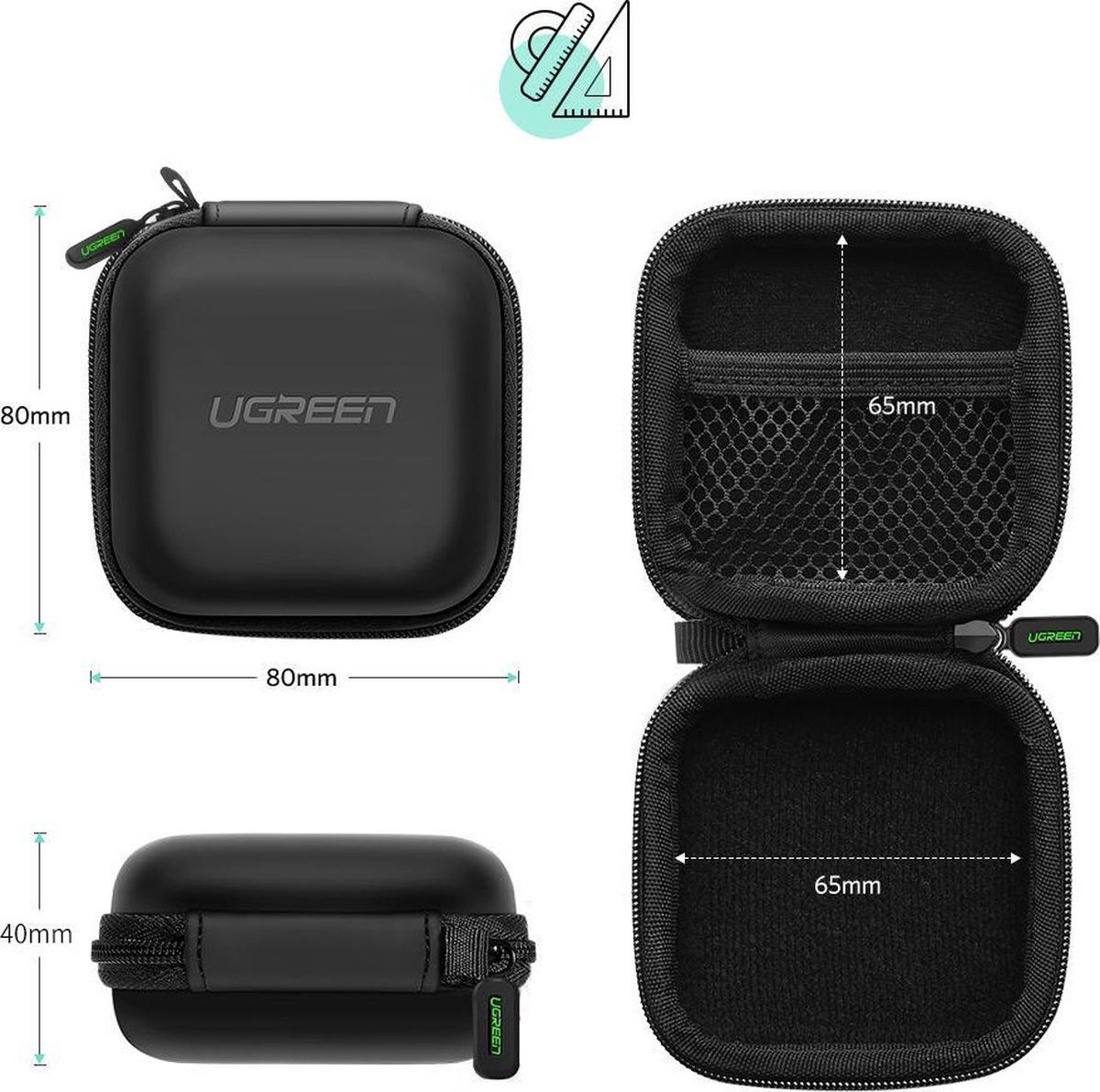 UGREEN Universele Koptelefoon Oplaadcase Hoes voor AirPods/Buds afbeelding 9
