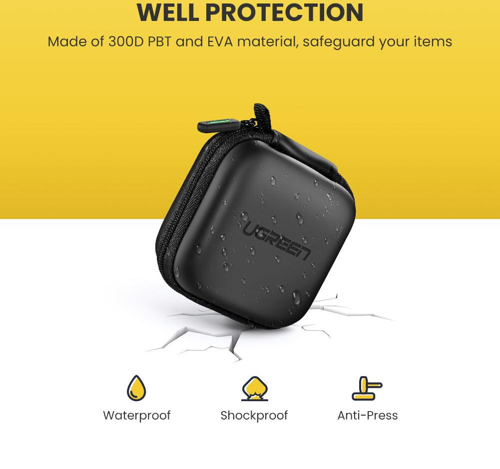 UGREEN Universele Koptelefoon Oplaadcase Hoes voor AirPods/Buds afbeelding 7