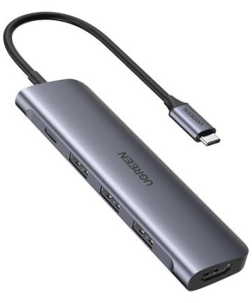 UGREEN 5-in-1 USB-C Hub met USB-A / USB-C / HDMI voor Tablet/Telefoon Kabels