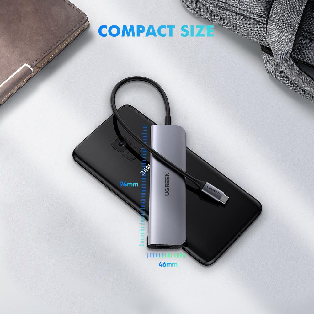 UGREEN 5-in-1 USB-C Hub met USB-A / USB-C / HDMI voor Tablet/Telefoon afbeelding 7