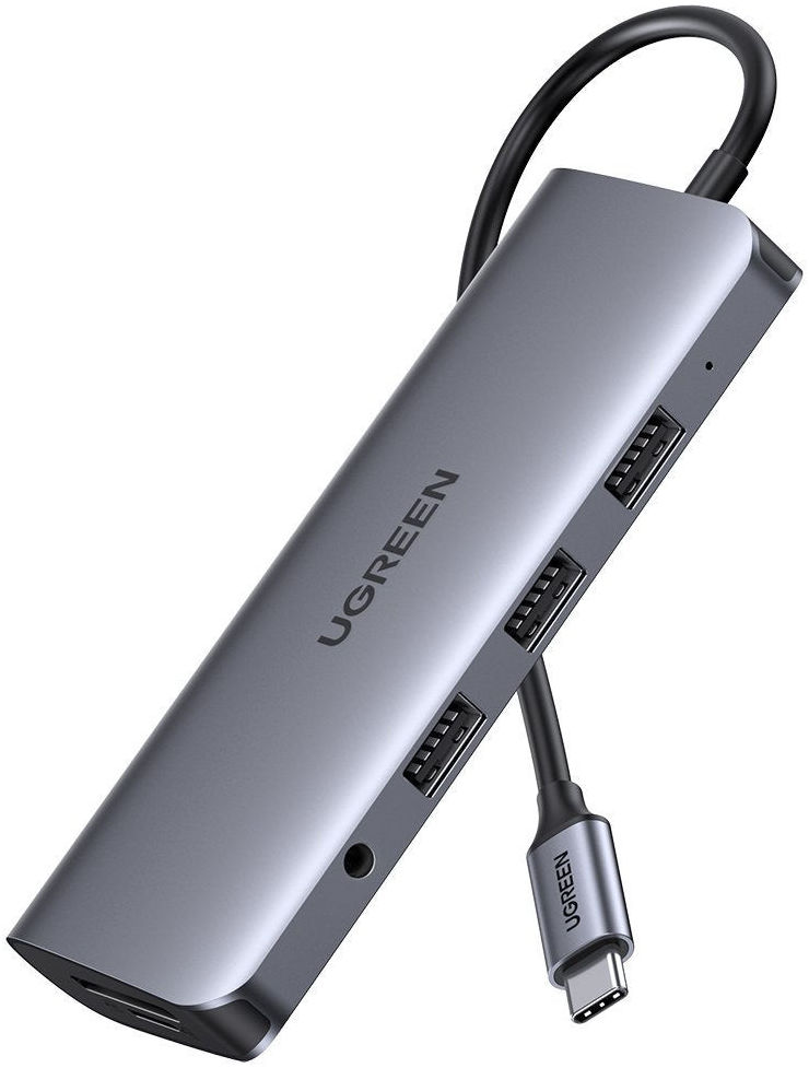 UGREEN Universele USB-C 10-in-1 Hub 100W/5Gbps/4K/1Gbits/s Space Grey afbeelding 1