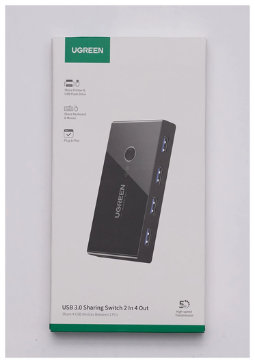 UGREEN Sharing Switch USB 3.0 Schakelaar met 4 USB Poorten Zwart afbeelding 9