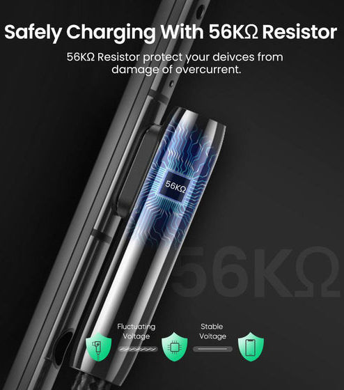 UGREEN USB-C naar USB-A 90° Haakse Gevlochten Kabel 2 Meter Zwart afbeelding 3