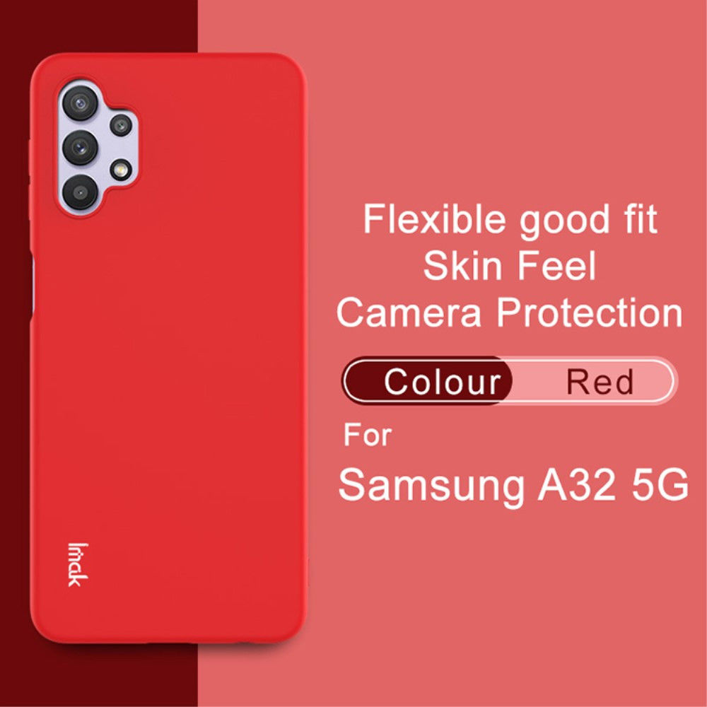 IMAK Samsung Galaxy A32 5G/M32 5G Hoesje Dun TPU Back Cover Rood afbeelding 6